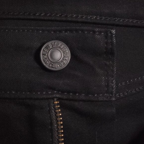 Levi's Women's Jeans‎ Black Denim Mid-Rise Skinny Size 8 - Picture 3 of 7